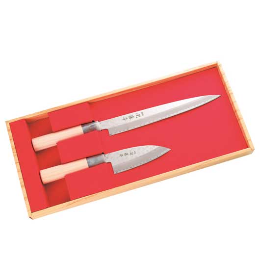 【クーポン有り】 内祝い お返し 販促品 包丁 【送料無料】 関藤平 鎚起包丁2本組セット（刺身包丁･小出刃包丁） 包丁 販促品 包丁 5000円 人気 5000円台 敬老会 プレゼント イベント セール sale