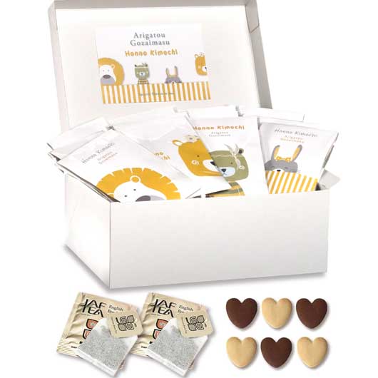 【クーポン有り】【10%OFF】 プチギフト お菓子セット 【送料無料】 【箱入り＆プレート付き】ありがとうプチありがとうプチありがとうプチDear Friends Box クッキー プチギフト お菓子 母の日ギフト 子ども会 プ