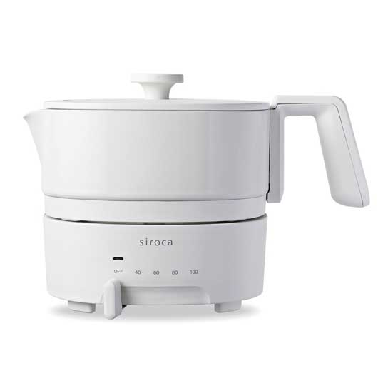 【クーポン有り】 販促品 キッチン家電 【送料無料】 ｓｉｒｏｃａおりょうりケトル　ちょいなべ（アイボリー）【4個単位】 キッチン家電 販促品 キッチン家電 人気 敬老会 プレゼント イベント セール sale