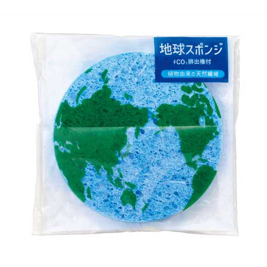 【クーポン有り】【40%OFF】 販促品 キッチン消耗品 地球スポンジ　＃ＣＯ２排出権付 キッチン消耗品 販促品 激安 キッチン消耗品 300円 人気 200円台 敬老会 プレゼント イベント セール sale