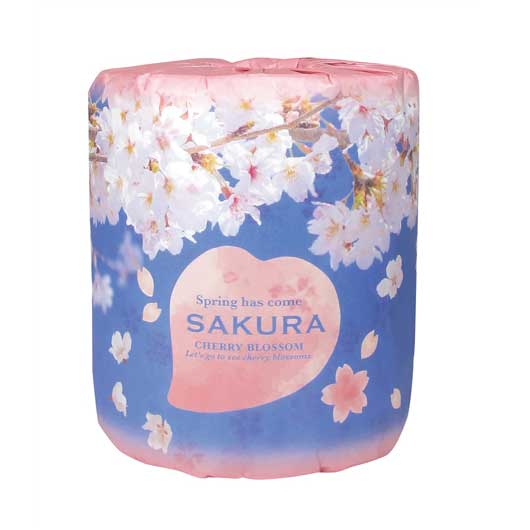 【クーポン有り】 プチギフト 結婚式 春 桜プリントトイレットロールダブル（30ｍ）【100個単位】 トイレットペーパー 販促用品 春 販促用品 トイレットペーパー 100円 人気 100円台 敬老会 プレゼント イベント セール sale