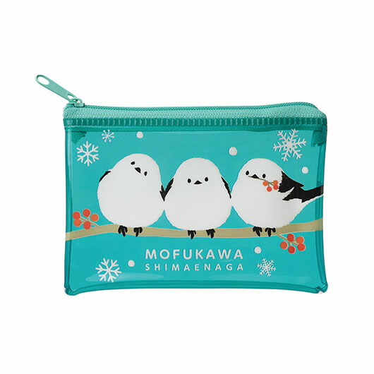 【クーポン有り】 エコバッグ 折りたたみ コンパクト もふかわシマエナガ　ミニウォレットポーチ ポーチ 販促品 ポーチ 100円 人気 100円台 敬老会 プレゼント イベント セール sale