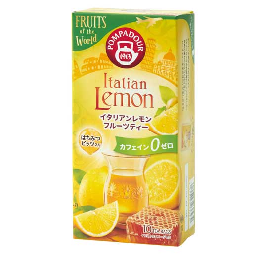 【クーポン有り】 ドリンク・お酒 紅茶 【12個単位】ポンパドール　フルーツ　オブ　ザ　ワールド／フルーツティー　イタリアンレモン 紅茶 敬老会 プレゼント デイサービス 施設 食べ物 安い ドリンク・お酒 紅茶 500円 人気｜プチギフトmomo-fuku