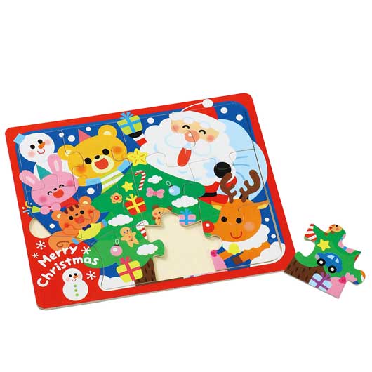 【クーポン有り】【11%OFF】 ホビー パズル 木製クリスマスジグソーパズル クリスマスツリー パズル ホビー 激安 パズル 400円 人気 300円台 敬老会 プレゼント イベント セール sale|プチギフトmomo-fuku