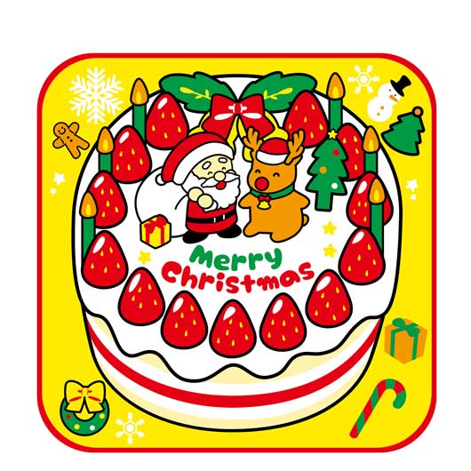 【クーポン有り】【10%OFF】 プチギフト 退職 タオル クリスマスタオルハンカチ　クリスマスケーキ ハンカチ 販促品 退職 産休 ありがとう 販促品 ハンカチ 300円 人気 200円台 敬老会 プレゼント イベント ハンカチ