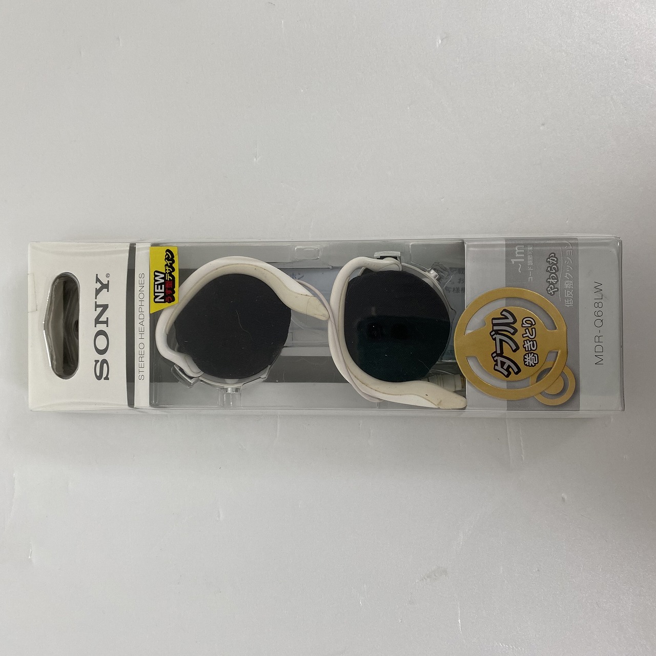 【中古】SONY ステレオヘッドホン MDR-Q68LW（ホワイト×ブラック）