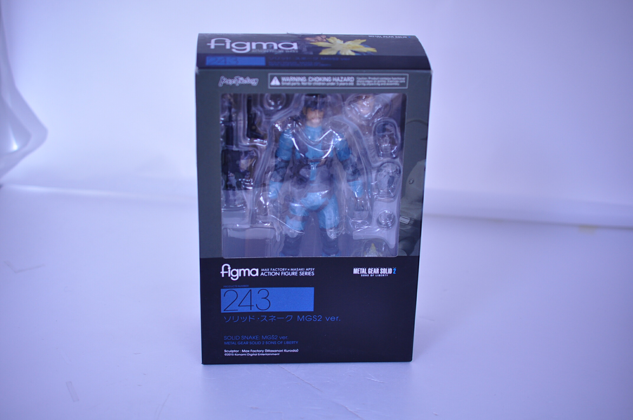 【美品】figma ソリッド・スネーク MGS2 ver.（メタルギアソリッド2 サンズ・オブ・リバティ） No.243