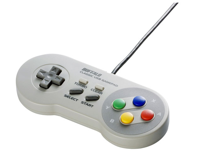 【未開封】BUFFALO バッファロー USBゲームパッド 8ボタン グレー BSGP801GY　パッケージに一部ダメージあり