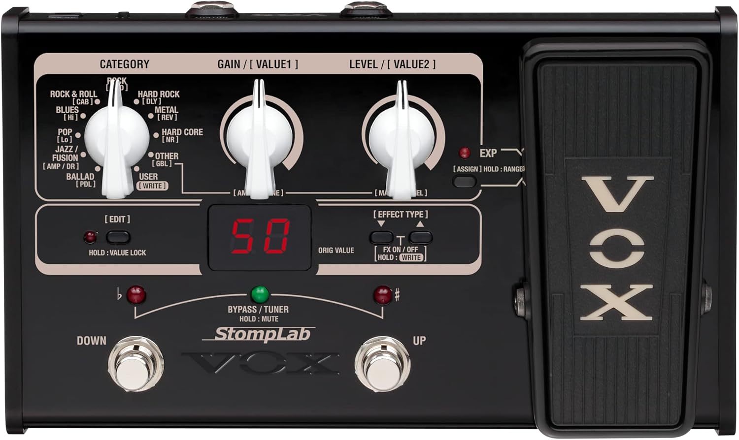 VOX ヴォックスギター用 コンパクト・マルチエフェクターStompLab IIG