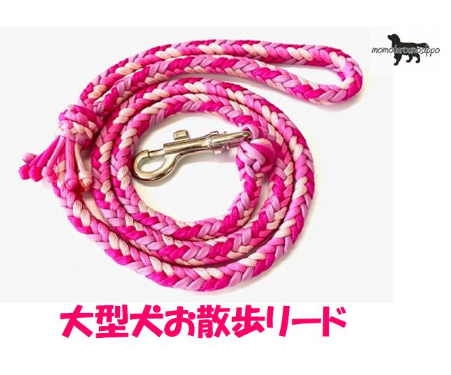 【楽天市場】PARACORD LEAD パラシュートコード お散歩リード カラー:G ピンク・ローズピンク・チェリーピンク・サクラ 大型犬 ...