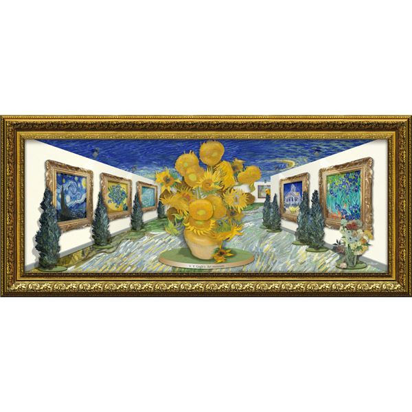 ＼ポイント8倍！E勝利 4/13限定／ ユーパワー 白石創多 Gel加工 アートフレーム 「ゴッホのアート ミュージアム」