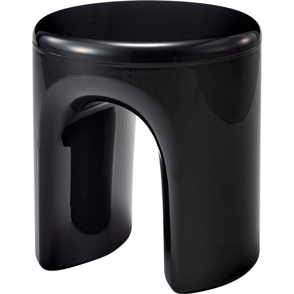 ＼尖んがり8倍／ 腰掛け 黒いこと （約φ40×H41糎） 成し遂げる品