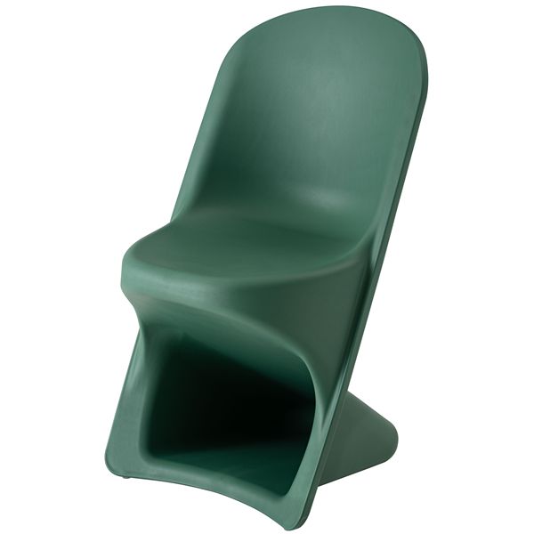 ＼ポイント8倍! 4/16限定／ チェア 約W52×D54×H87×SH46cm グリーン スタッキング可 完成品
