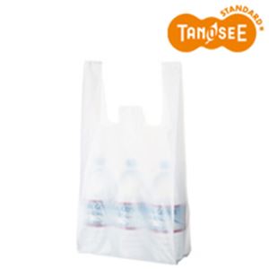 楽天市場】（まとめ） TANOSEE BOX入レジ袋 乳白20号 ヨコ210×タテ460
