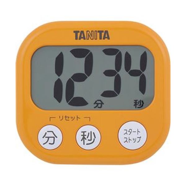 独特の上品 まとめ タニタ でか見えタイマーアプリコットオレンジ TD