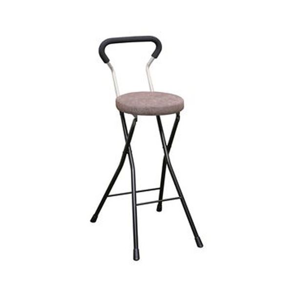 ＼ポイント7倍！4/17／ 折りたたみ椅子 幅36cm ブラウン×ブラック 日本製 スチールパイプ 持ち運び便利 1脚販売 完成品 リビング 在宅ワーク