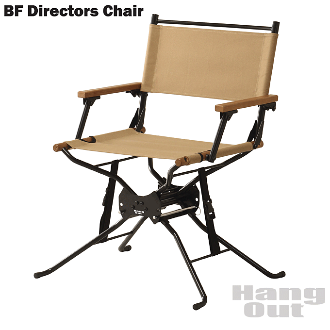 BFディレクターズチェア アウトドアチェア グランピング 肘付き 高さが選べる ハイタイプ ロータイプ BF-550 ベージュ
