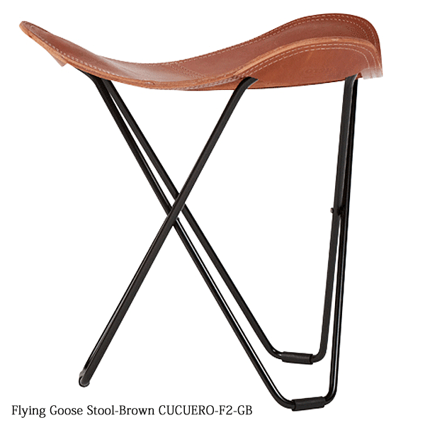 フライング グース 胡牀 ビーケーエフ 蝶倚子 ク厭らしい Cuero Flying Goose Stool 皮革 本革 Bkf 北欧 スウェーデン Daemlu Cl