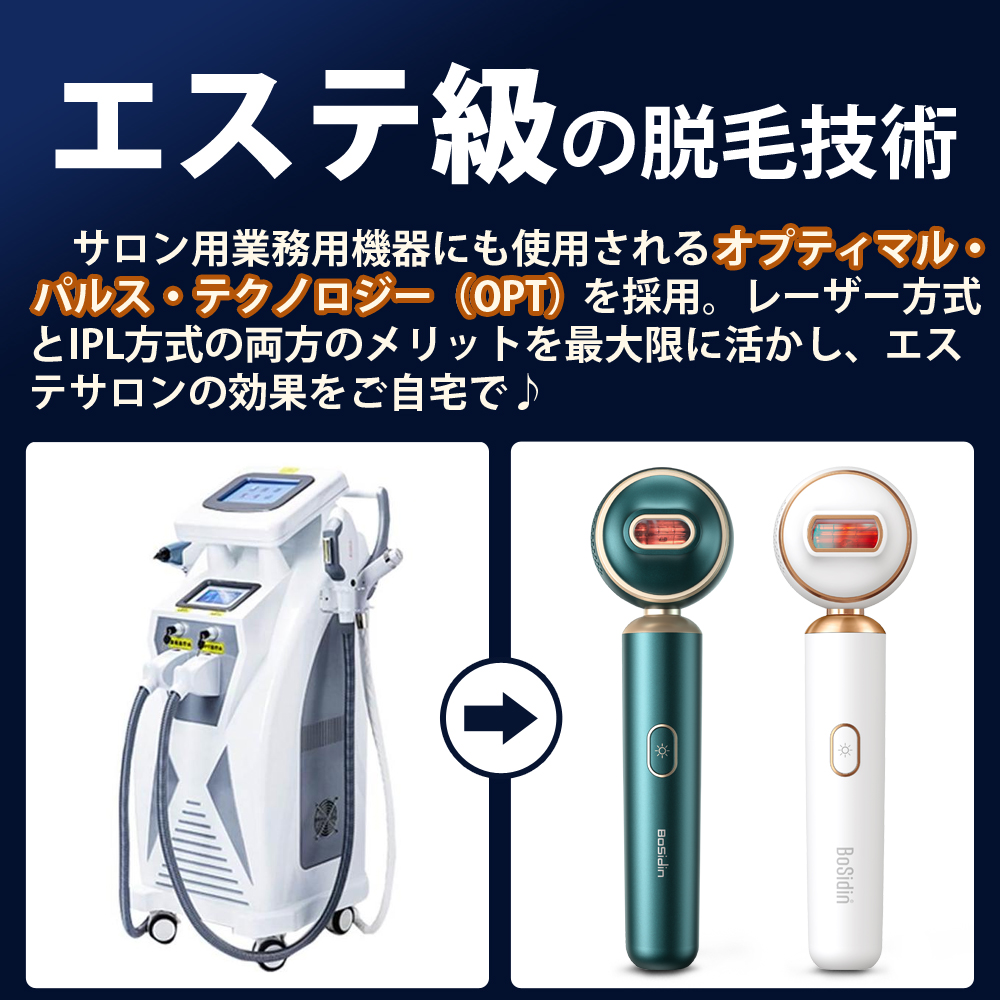 ダブルパルス技術 脱毛器 回数無制限 ☆当日出荷可能☆ BoSidin 男女