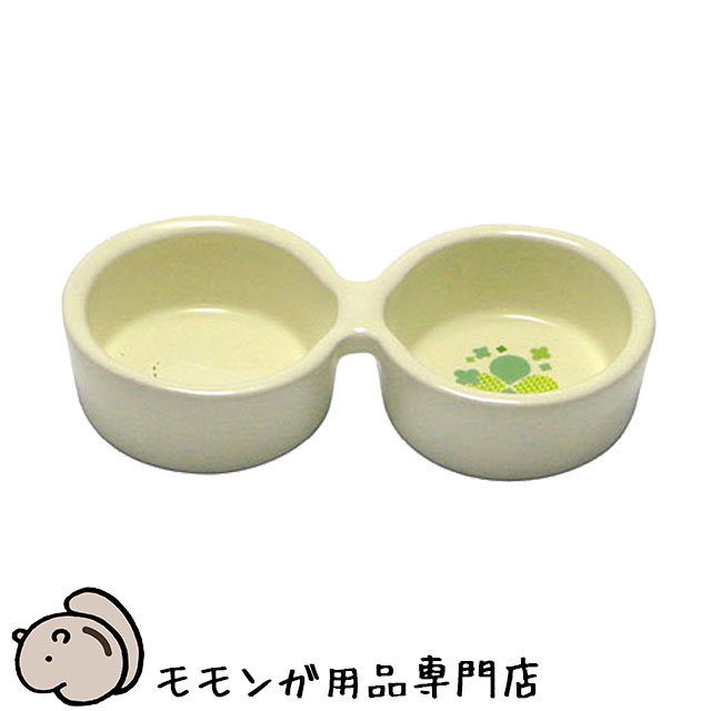 楽天市場】ハムちゃんのダブル食器/エサ入れ フードボウル 陶器