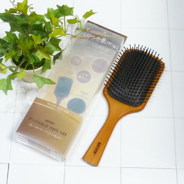 楽天市場】送料無料！WETECH パドルブラシ L 木製 ヘアブラシ ワイド