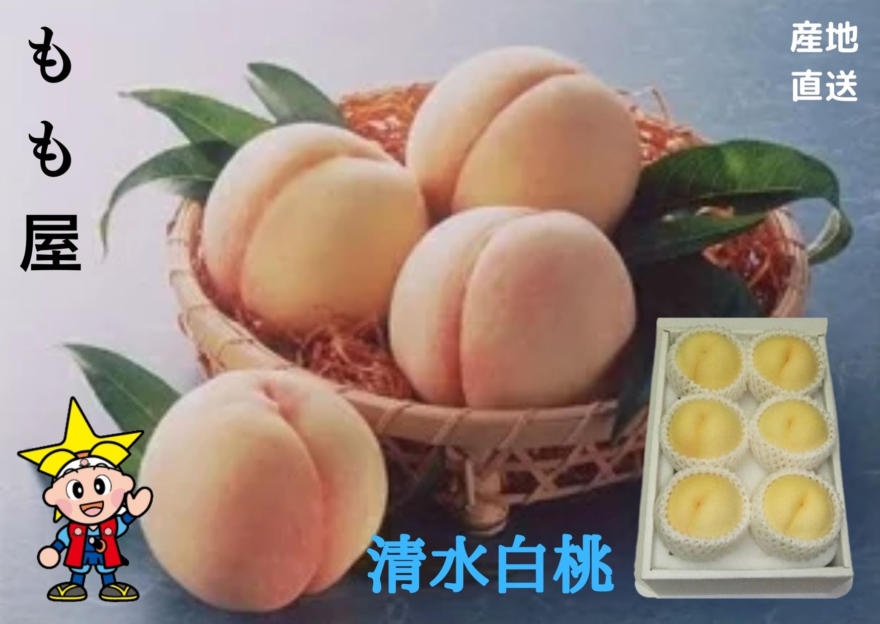 ★予約販売★岡山県産 【清水白桃】 4～6個 約1.4kg 　ギフト　 御礼　御祝　内祝　御供　御中元【送料無料 但し※別途北海道・沖縄送料1,500円】