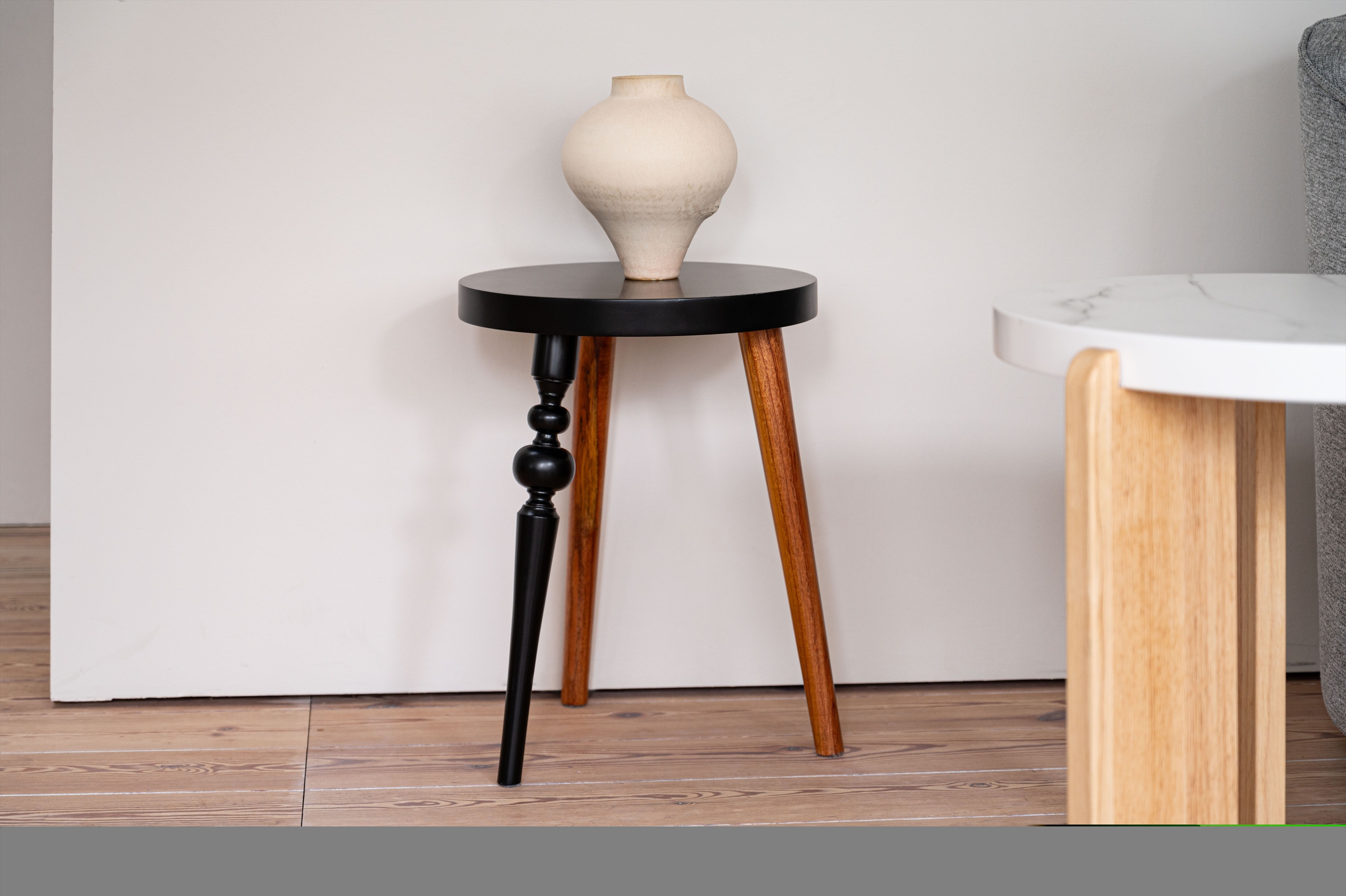 楽天市場】サイドテーブル GT-786BK 丸 ラウンド 丸型 木製 高さ50cm