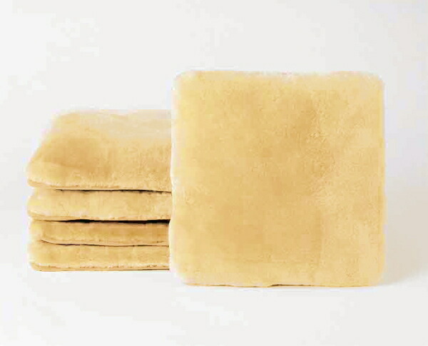 【直送品・大有りがたさ通貨価値】羊肉座蒲団 53×53珊 5枚組 ベージュ/薄墨色 DZL1860153-5P