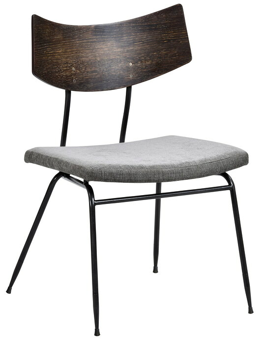 【直送品・大感謝価格】ソリ チェアー 122809 SOLI CHAIR SEARED OAK GRAY FABRIC W480×D520×H770×SH430mm【玄関渡し】【絶対返品キャンセル不可品】