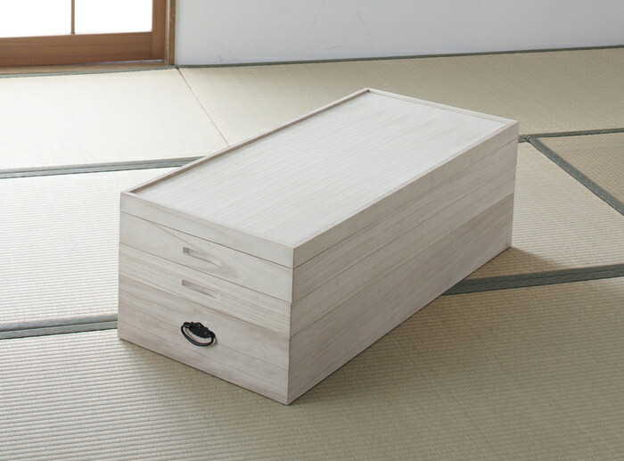 【直送品・大有りがたさ必要経費】118えり抜き商品目録2017 総桐お召しもの入れもの 3段 94101 W91×D41.5×H30.5珊 切り上げる品