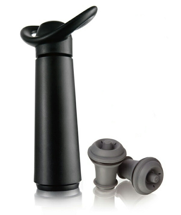 バキュバン 日本酒保存器具 酒鮮 VACUVIN ポンプ×1本、ストッパー×2個キッチン用品 ワイン・バー・酒用品 ボトルホルダー