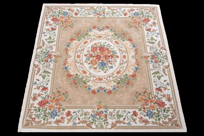 【直送品】ゴブラン織シェニールカーペット DS138 240×240cm ベージュ/グリーン DS13824BE/DS13824GN【ヘルシ価格】インテリア マット カーペット じゅうたん 絨毯