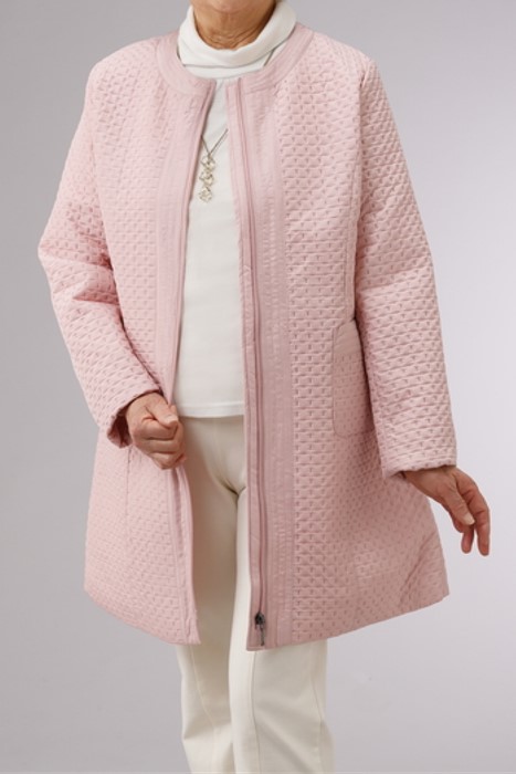 【直送品】ルフェ ピンソニック薄中綿ジャケット 41267 ピンク/ベージュ/クロ M/L/LL【ヘルシ価格】ファッション 衣類 服飾 アパレル