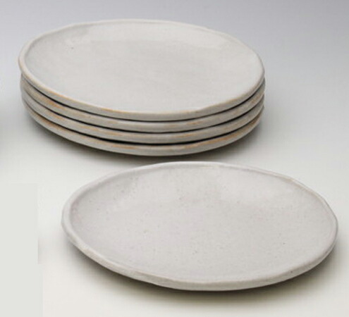 【直送品】志野 楕円多用皿揃 20.7×17cm 88858 舞陶館 BUTOUKAN【ヘルシ価格】キッチン用品 食器 皿 長皿 プレート 和食器