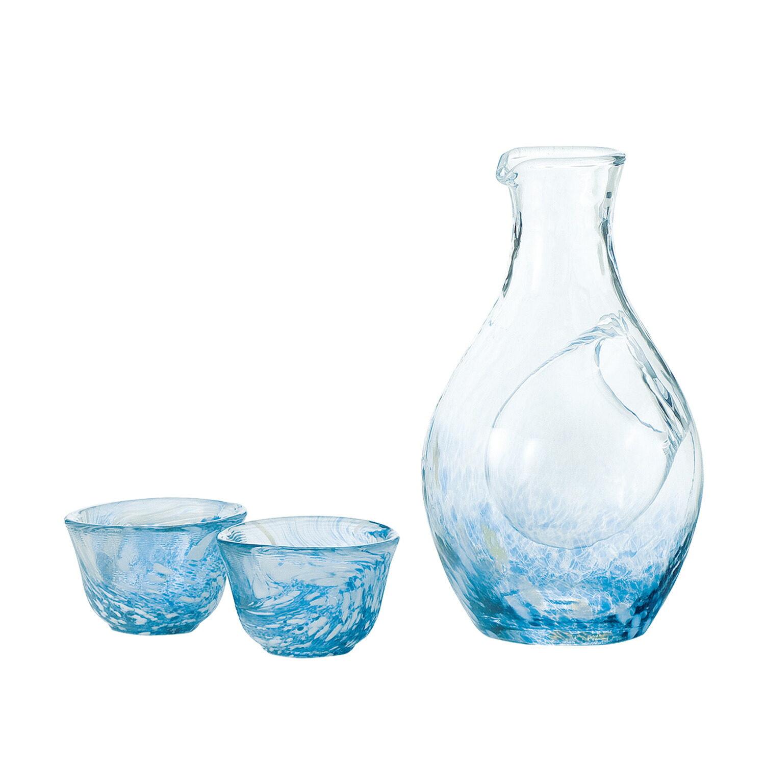 【直送品】冷酒セット G604-M70 酒グラスコレクション 冷酒カラフェ300ml＋杯55ml 東洋佐々木ガラス【ヘルシ価格】キッチン用品 食器 酒器 盃 杯 日本酒 家呑み 宅呑み ガラス製品 ハンドメイド