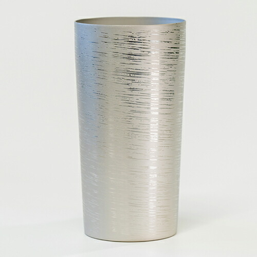 【直送品】チタン二重タンプラー 白樺 大 φ70×H135粍 350ml T08-SK-000 しろがね色/T08-SK-120 赤銅色/T08-SK-250 青み/T08-SK-530 ゴールド/T08-SK-600 サクラ色 ホリエ2026【ヘルシ必要経費】勝手もと設備 食器 酒器 優勝杯 水飲み タンプラー
