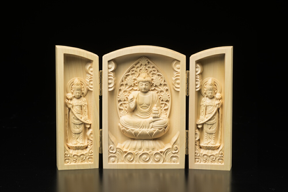 仏像 御守り 天然木 家内 彫刻作品 お神輿 木彫りの彫刻品