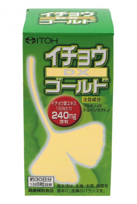 イチョウDXゴールド 240粒健康食品 サプリメント イチョウ葉エキス配合 井藤漢方製薬