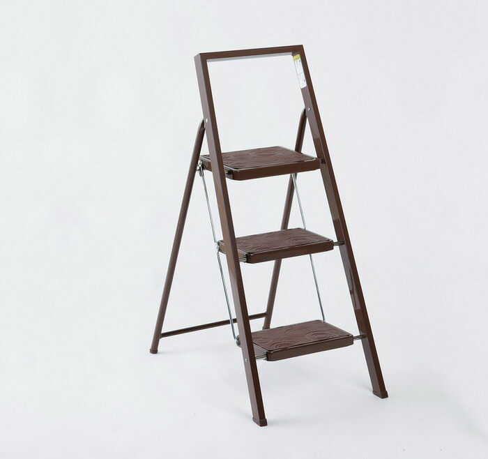 【直送品】I step 3段 ISK-606（BR）・赤銅色 0336031 2022 STAGE GIFT CATALOG 229つづき物 母の日【ヘルシ通貨価値】 足つき 脚立 踏み台 折り畳み式