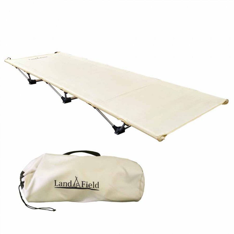 Landfield アウトドア ローコット ベージュ LF-LC010-BE【倉庫直送h】 アウトドア ベッド キャンプ 簡易ベッド コンパクト収納 寝具 軽量｜美と健康をサポート　モンスティル