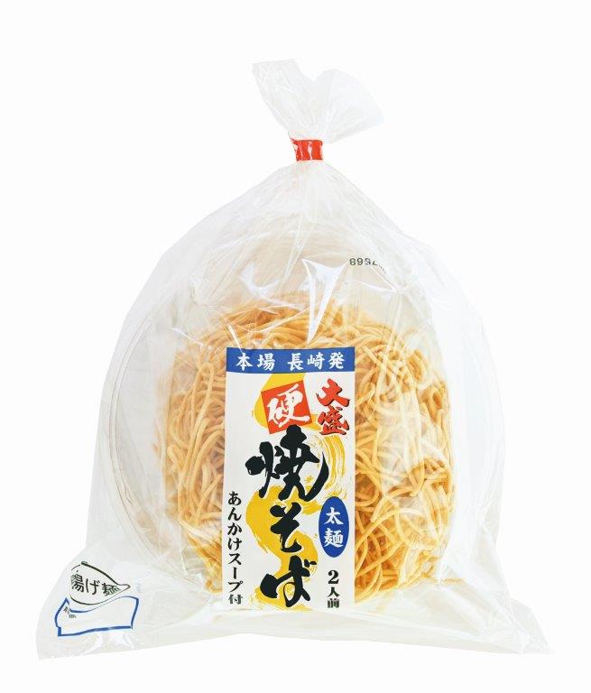 【直送品】【40個セット】本場長崎大盛硬焼きそば太麺 2人前 200gx40個セット【ヘルシ価格】 食品 麺 めん 長崎 大盛硬焼きそば 太麺