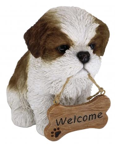 楽天市場】犬の置物 シーズー シンウエルカムボード ドッグ ワンちゃん