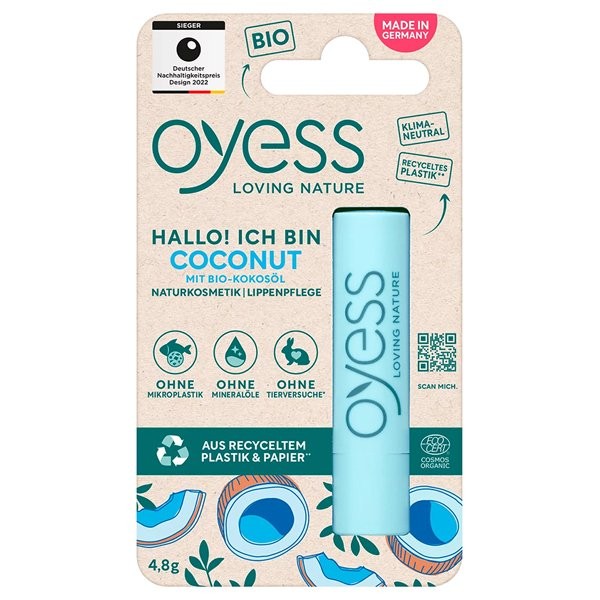 【直送品】【14個セット】OYESS リップクリーム ココナッツ 4.8gx14個セット 化粧品 コスメ スキンケア リップクリーム