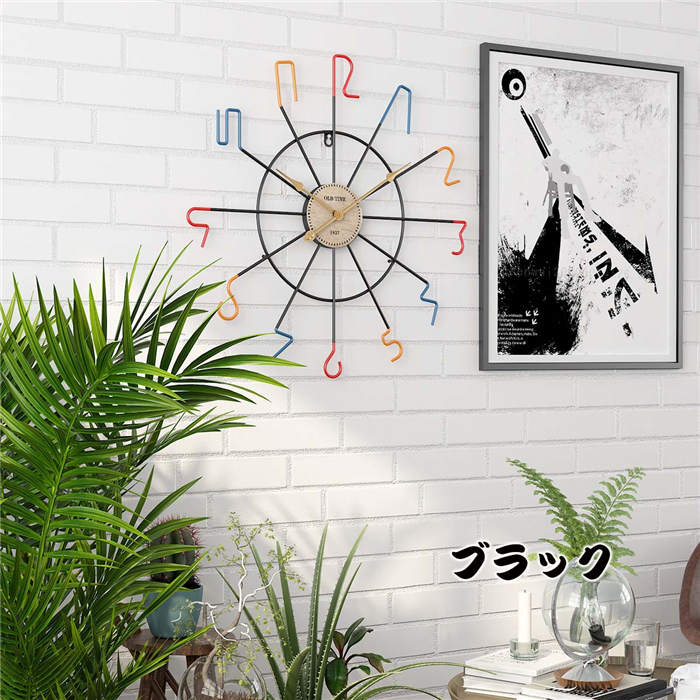 日本初の アナログ時計 ワイヤーデザイン ウォールクロック インテリア 