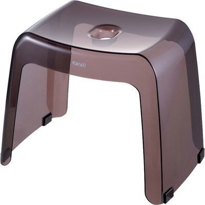 リッチェル 4973655329917 リッチェル カラリ 腰かけ 30cm スモークブラウン 風呂椅子 おしゃれ 高さ クリア 母の日　ギフト