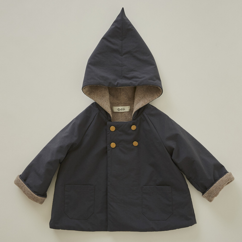 eLfinFolk(エルフィンフォルク) 2018AW elf coat 裏フリースコート  