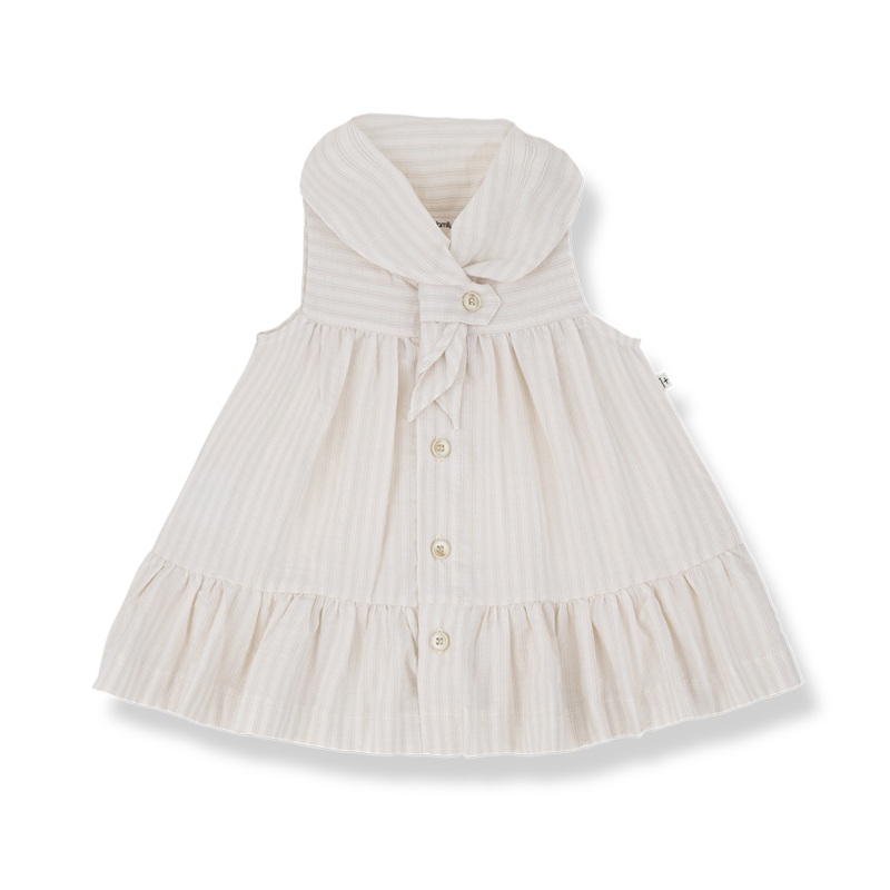 1 + インチ the family / ワンモアインザファミリー 2026SS 26ss 春夏 ベビー服  EMPURIES -beige- ノースリーブ衣裳 | オシャレ  衣裳  ノースリーブ 愛くるしげ 小わっぱ服
