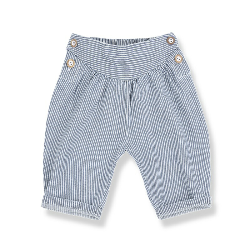 \u003cBR\u003e1 + インチ the family / ワンモアインザファミリー 2026SS 26ss 春夏 ベビー服 MESQUIDA -denim- ヒッコリーストライプ ズボン下|  オシャレ 愛くるしい ちびっ子服