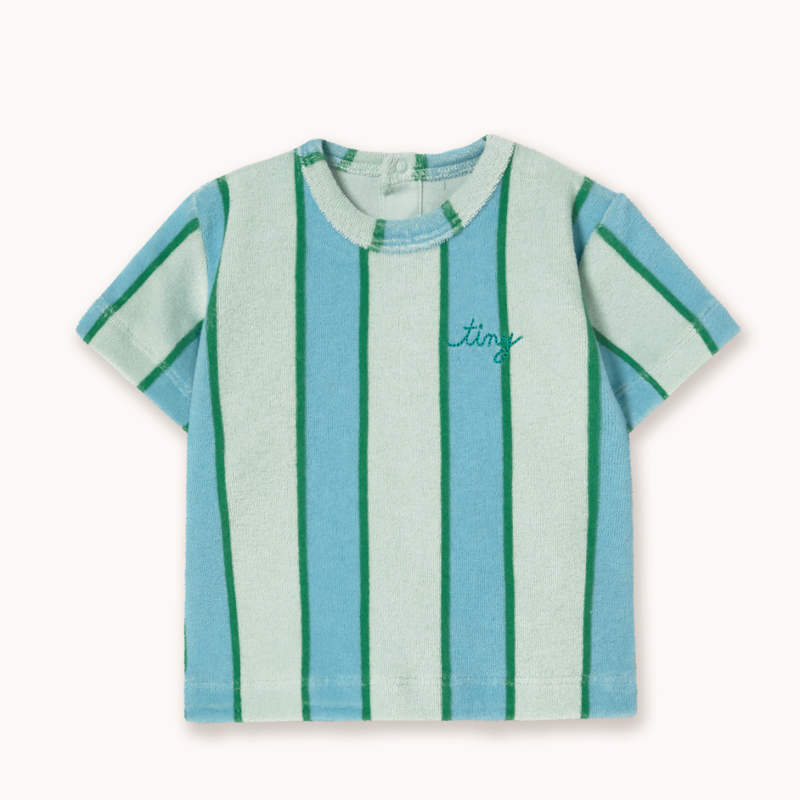 \u003cBR\u003e【drop2】TINYCOTTONS / タイニーコットンズ 2026SS 26ss 春夏 ベビー服 RETRO STRIPES BLUE TOWEL BABY TEE もの言う花半袖ティーシャツ ｜カットソー ちびっ子 キッズ お坊っちゃん お嬢さん 今めかしい ティーシャツ 生み出すこと祝賀会 一般受けブランド名 差し上げ物