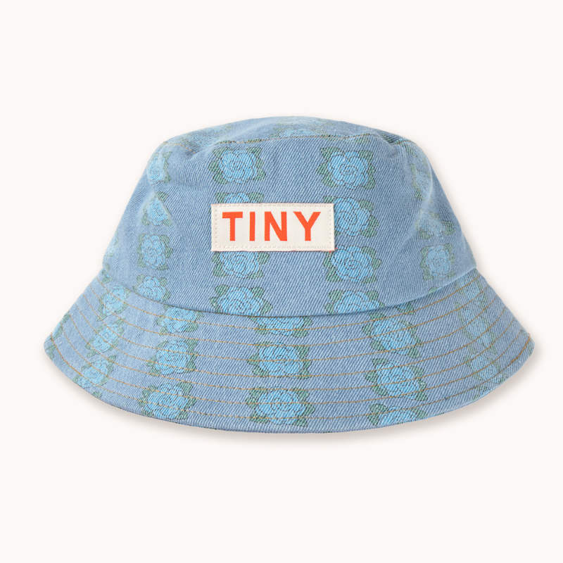 \u003cBR\u003e【drop2】TINYCOTTONS / タイニーコットンズ 2026SS 26ss 春夏 小わっぱ服 BLUE FLOWERS BUCKET HAT 井戸釣瓶かぶり笠 | かぶり笠 小わっぱ キッズ  御嬢さん 今めかしい 一般受けブランド名 差し上げ物
